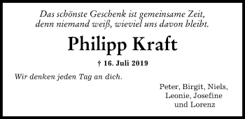 Traueranzeige von Philipp Kraft von Landsberger Tagblatt
