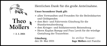 Traueranzeige von Theo Möllers von Günzburger Zeitung