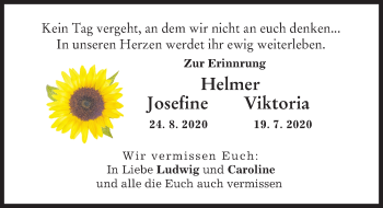 Traueranzeige von Viktoria Helmer von Schwabmünchner Allgemeine