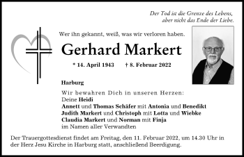 Traueranzeige von Gerhard Markert von Rieser Nachrichten, Donauwörther Zeitung
