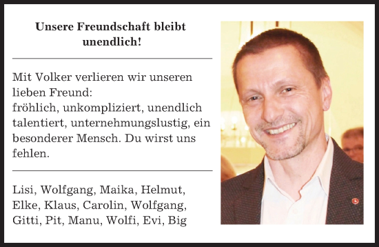 Traueranzeige von Volker  von Mindelheimer Zeitung