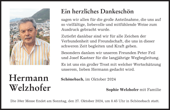 Traueranzeige von Hermann  Welzhofer von Mittelschwäbische Nachrichten, Augsburger Allgemeine
