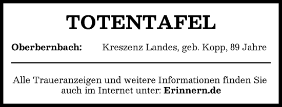 Traueranzeige von Totentafel vom 07.11.2024 von Aichacher Nachrichten