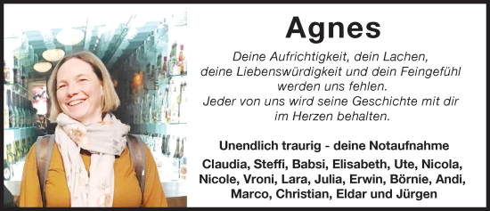 Traueranzeige von Agnes  von Mindelheimer Zeitung