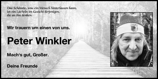 Traueranzeige von Peter Winkler von Mindelheimer Zeitung