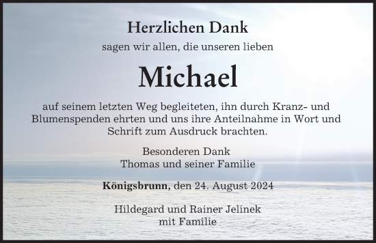 Traueranzeige von Michael  von Augsburger Allgemeine