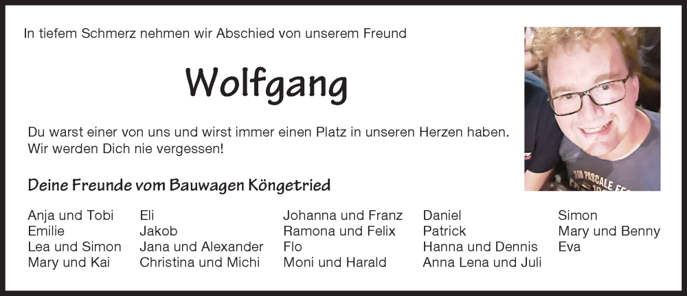  Traueranzeige für Wolfgang Maier vom 06.08.2024 aus Mindelheimer Zeitung