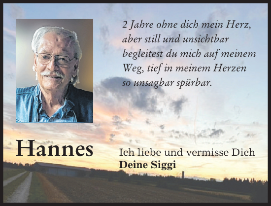 Traueranzeige von Hannes  von Günzburger Zeitung