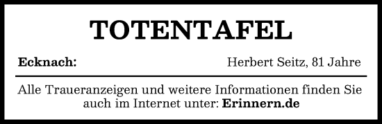 Traueranzeige von Totentafel vom 11.01.2025 von Aichacher Nachrichten
