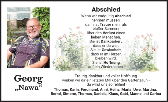 Traueranzeige von Georg  von Mindelheimer Zeitung