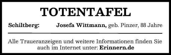 Traueranzeige von Totentafel vom 17.05.2025 von Aichacher Nachrichten