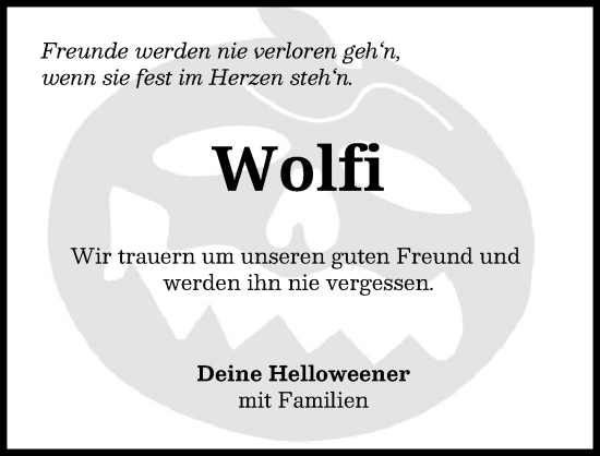 Traueranzeige von Wolf  von Mindelheimer Zeitung