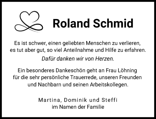 Traueranzeige von Roland Schmid von Schwabmünchner Allgemeine