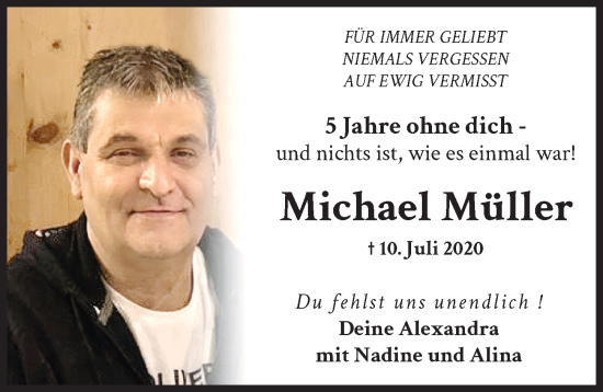Traueranzeige von Michael Müller von Mindelheimer Zeitung